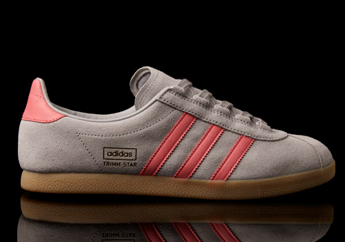 adidas trimm star grey and pink
